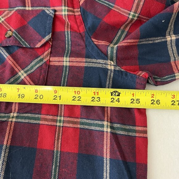 Berkley Jensen Men's Rio Red Blue Flannel Plaid Shirt Size XXL Long Sleeve NWT - Picture 11 of 12